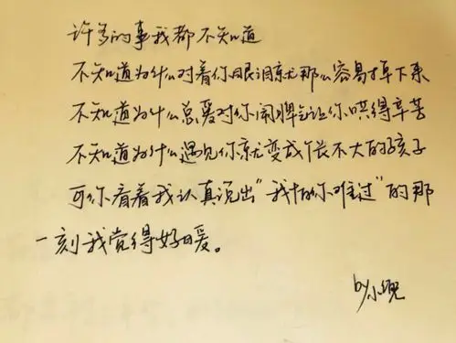 【手写 情书】为什么?