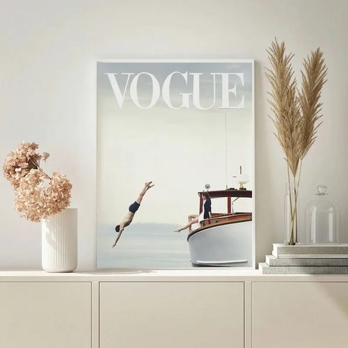 装饰画有框挂画墙壁时尚轻奢品牌海报简约大牌奢侈品店杂志封面