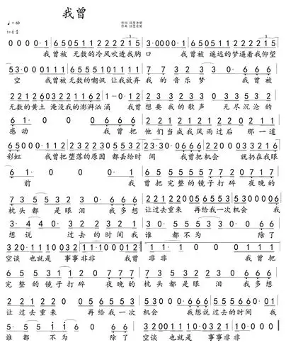 讲述一个少年对世界的无力感自己在网上找的素材,拼做的简谱我曾