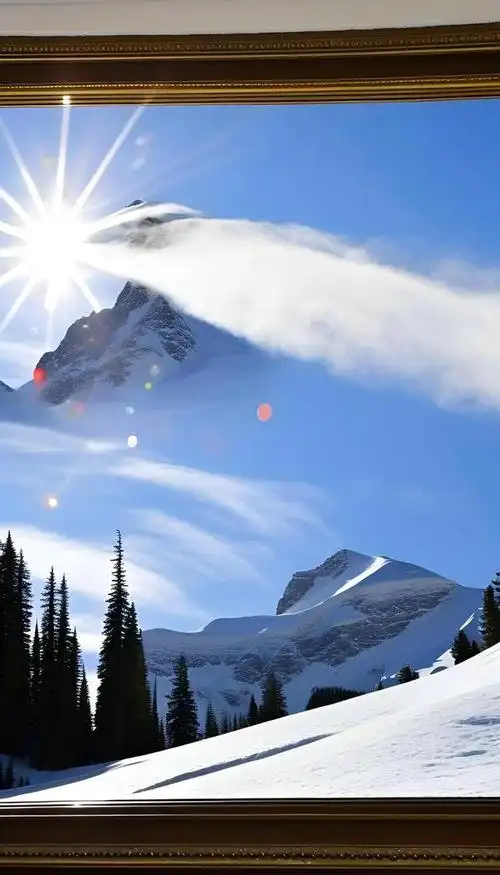 「美图欣赏」雪山之巅阳光点缀神秘让人陶醉