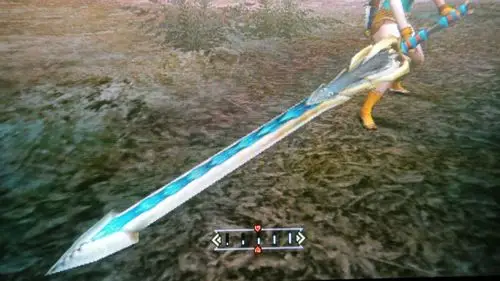 展开全部 照我玩怪猎的经验,这应该是类似雷狼龙太刀或是冰牙龙太刀