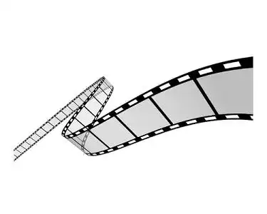 素材下载卡通电影插画jpg安静氛围电影院电影机器打板元素插画幼儿园