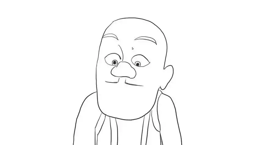 数字光头强简笔画