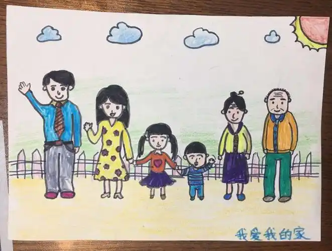 我爱我的六口之家,我爱我家简单而美好生活.