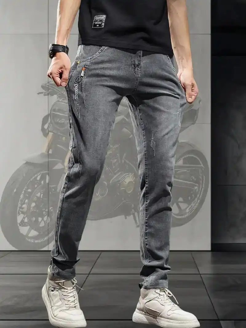 男士夏季薄款牛仔裤