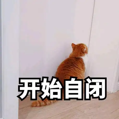 开始自闭 - 喵星人表情包系列_猫咪表情