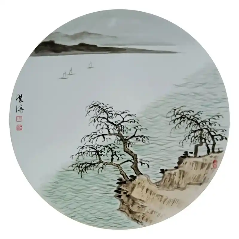 传统文化 #国画 #水墨写意 #山水画 #许昌 - 抖音