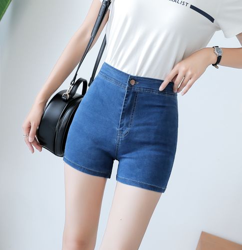 短裤高腰女夏2020新款紧身牛仔ins大码弹力牛仔裤