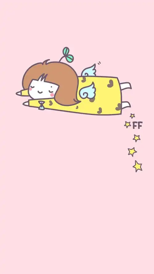 小清新手机壁纸/梦幻/韩/锁屏/三星/note3/女孩/星星/呆萌/iphone