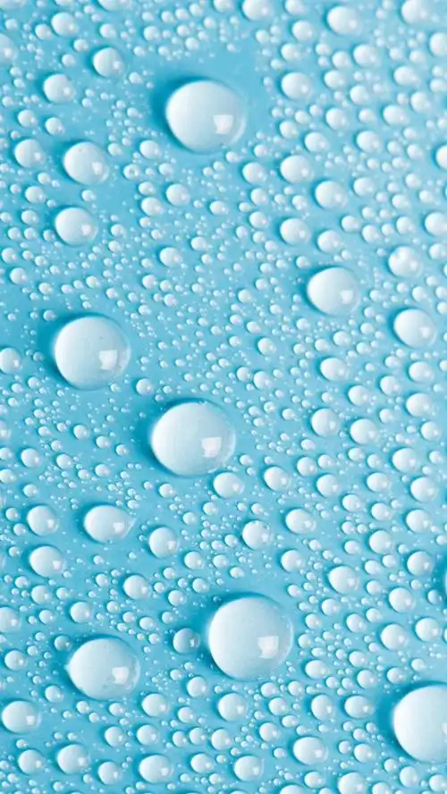 水滴,浅蓝色表面 750x1334 iphone 8/7/6/6s 壁纸,图片,背景,照片