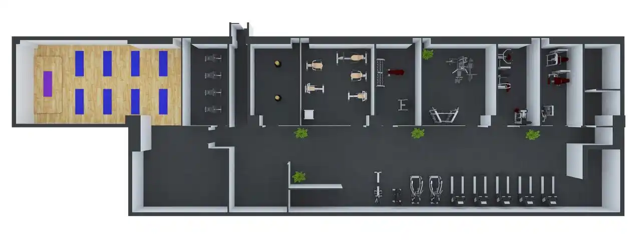 企事业单位职工健身房配置方案与实景照片
