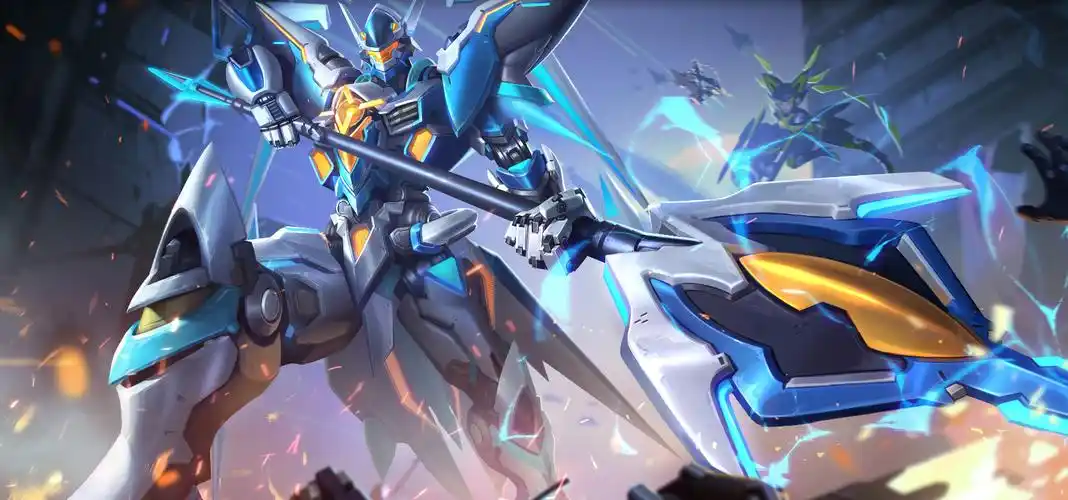 王者荣耀中炫酷的机甲皮肤夏侯惇无限飓风号像换了一个英雄