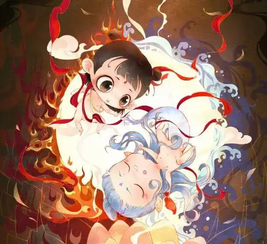 sai教程如何绘制q版哪吒和敖丙