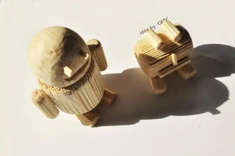 旧作整理:大二手工牙签小机器人