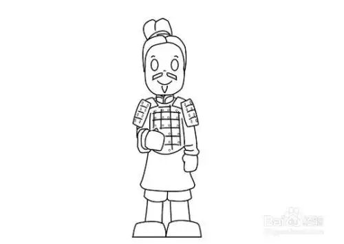 兵马俑怎么画