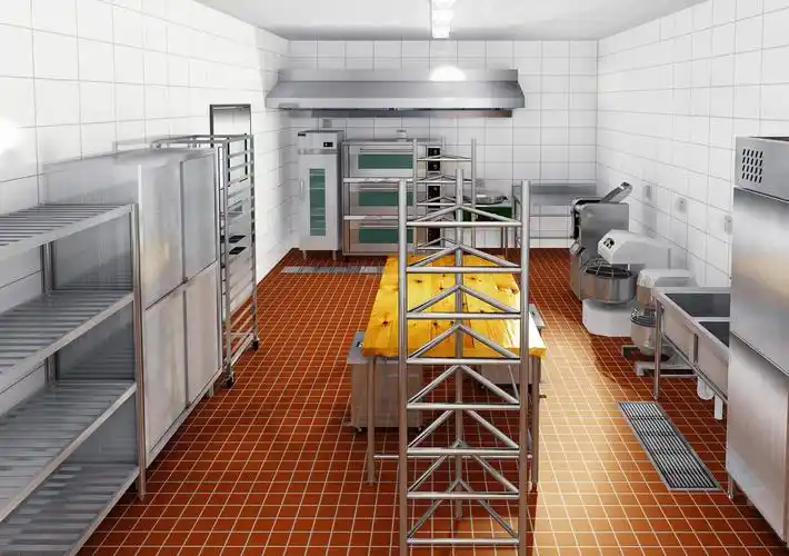 餐馆商用厨房效果图片大全2023_装信通网效果图