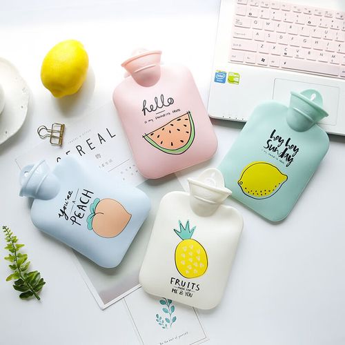 密小米灌水热水袋注水热水袋敷肚子热敷灌水式毛绒可爱女生小号婴儿