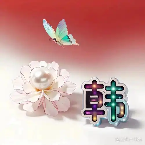 个性立体字姓氏头像,你留姓我做图