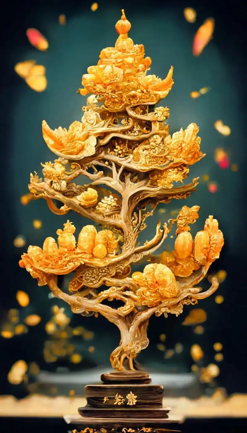 "黄金树"送给大家#发财树#摇钱树 #乐享壁纸 - 抖音