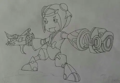 玩家手绘王者荣耀人物图,甄姬太美了,鲁班一言难尽,韩信丑哭