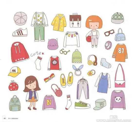 q版卡通简笔画衣服