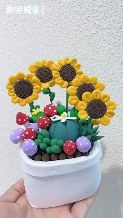 邳州  #diy手工  #超轻粘土  #向日葵  #粘土  #粘土手工  #超轻粘土