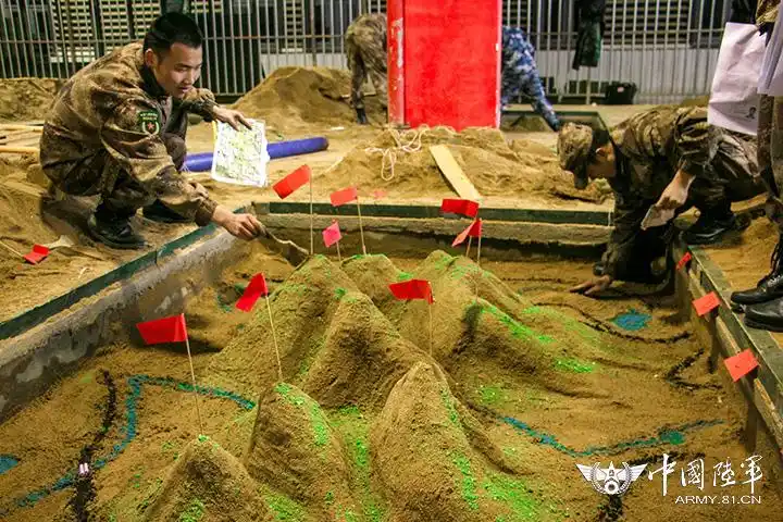 国防科大某教学班组织沙盘作业考核