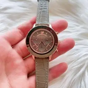 swarovski施华洛世奇女表,灰水鬼三眼镶钻石英手表,瑞_阿里巴巴找货