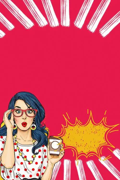 潮流前沿服装促销海报背景素材