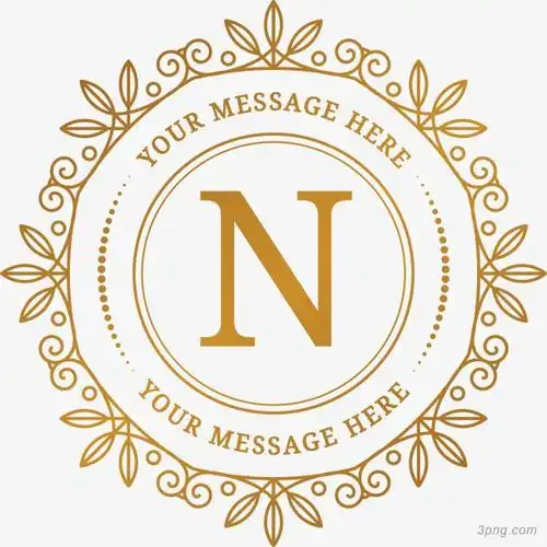 金色花纹边框png素材透明免抠图片-边框纹理