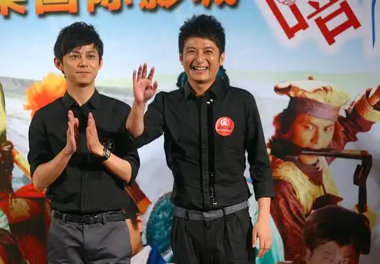 图文:《嘻游记》首映--何炅和李维嘉