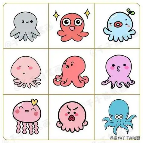 100种常见小动物简笔画素材