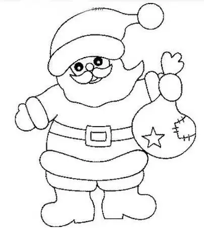 这是一幅圣诞老人的简笔画,绘画精美,精简易学,非常适合宝宝学习!
