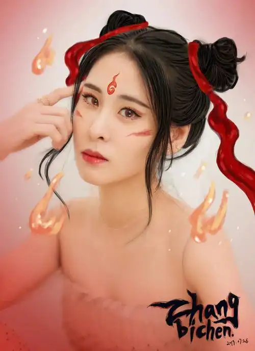 女版哪吒张碧晨仙气十足慕了