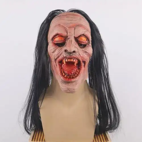 适用恐怖面具鬼脸头套吓人鬼节搞怪鬼脸万圣节鬼屋派对装道具密室逃脱