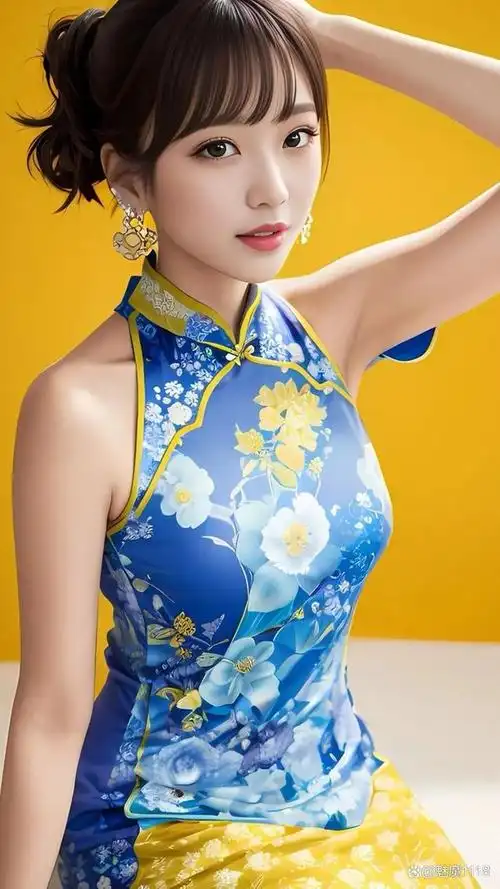 绝世佳人旗袍美女多一份坚持就会少一分遗憾