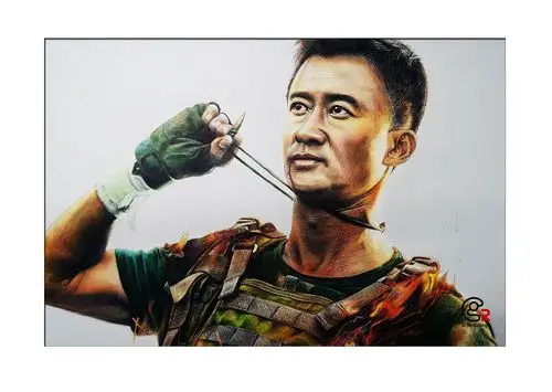 gr一笔一画之彩铅画战狼2