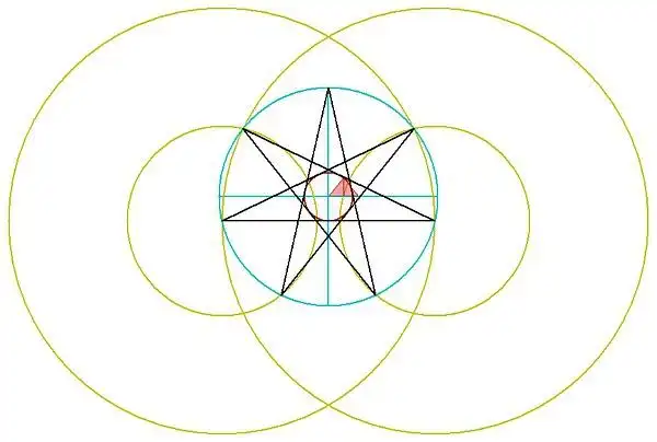 如何画出完美得七芒星