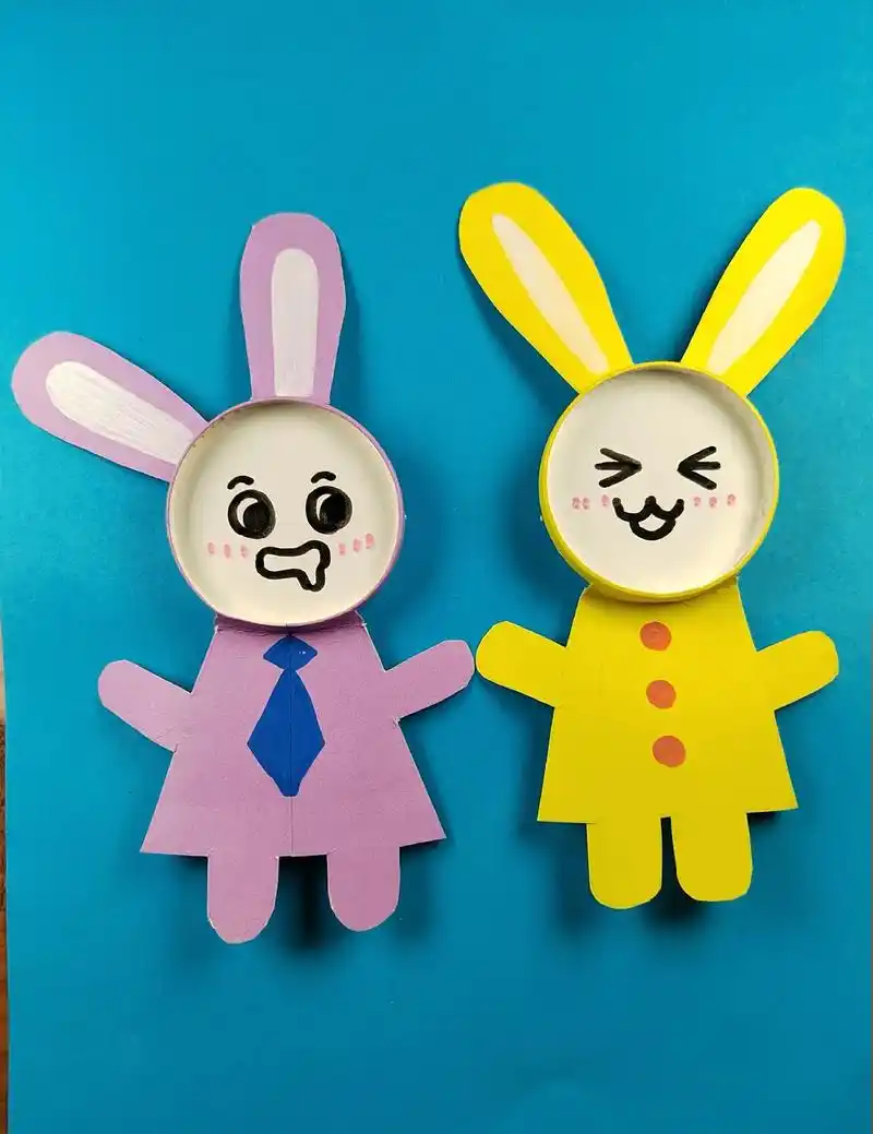 马上就是兔年了 用纸杯来做个可爱的小兔子吧#亲子手工 #纸杯 - 抖音