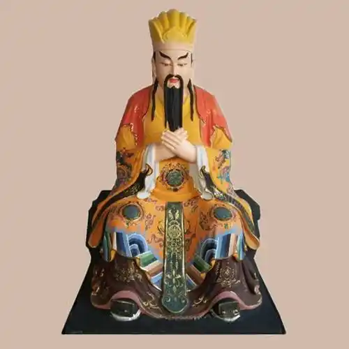 16米彩绘三官大帝神像天官地官水官赐福天官三元大