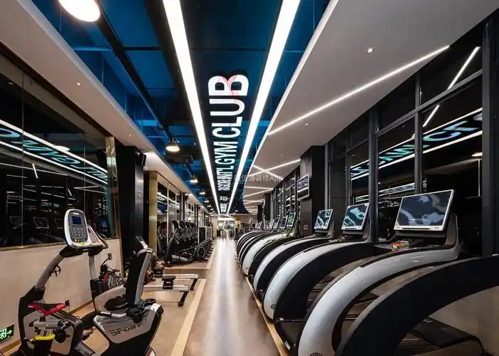 健身房室内吊顶造型装潢设计图