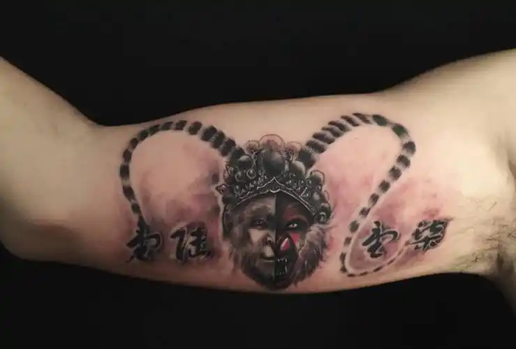 猴纹身图片