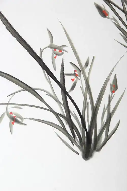 中国书法家协会会员 侯承义 《四尺斗方 兰花》