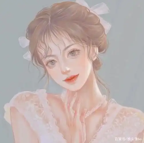 可爱的女生手绘头像