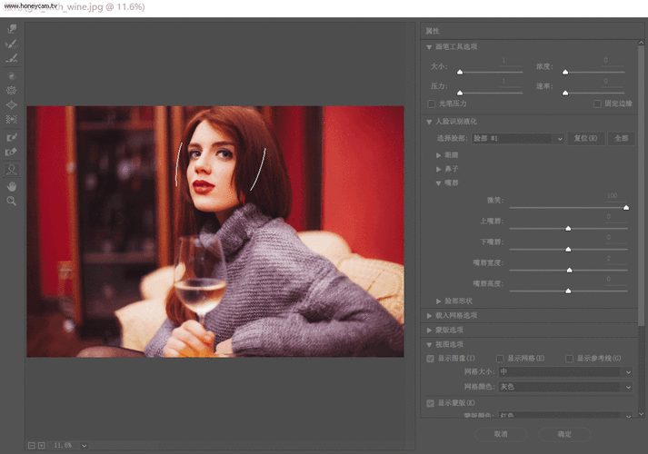 三分钟巧用ps液化滤镜做面部表情包gif