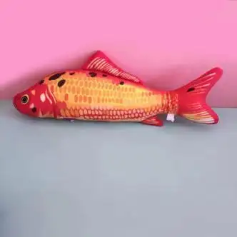 会动的电动仿真鱼网红摇摆鱼玩具电动充电科技儿童小玩具电动摇摆鱼红