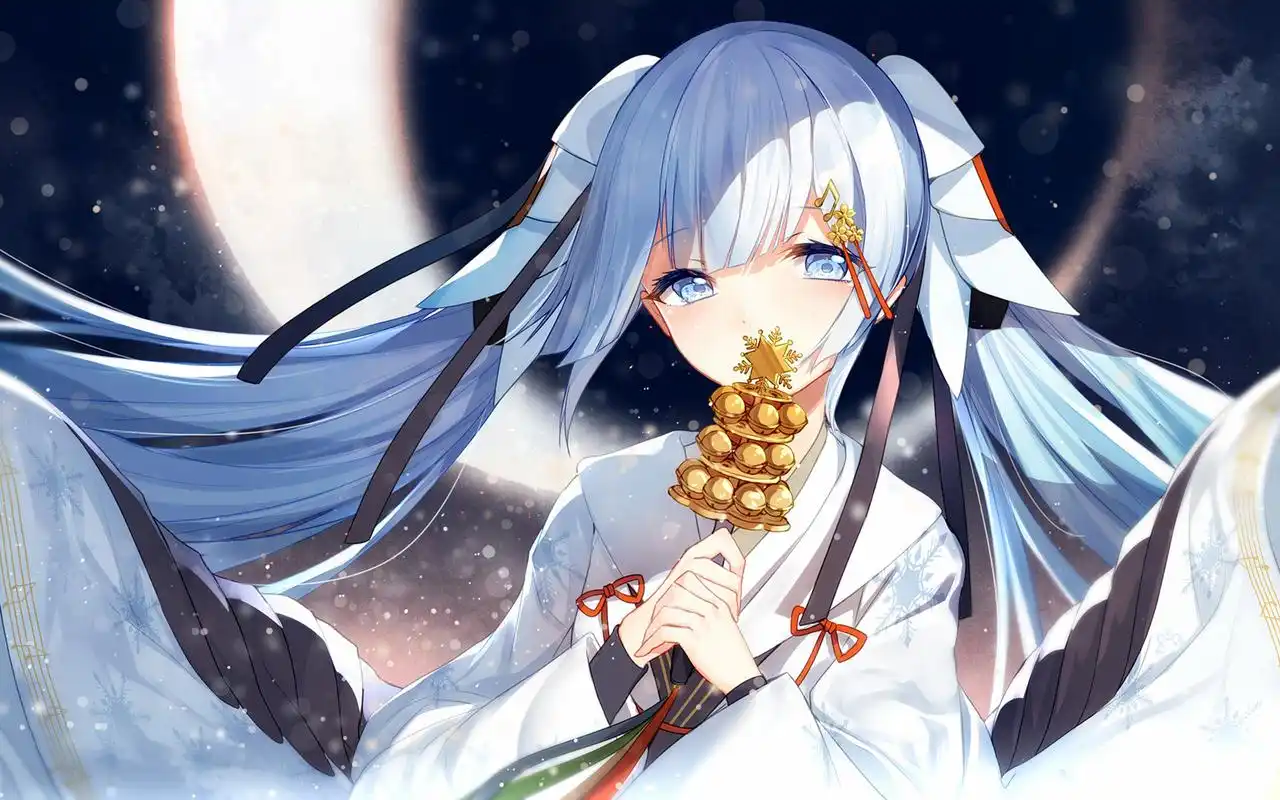 动漫美女唯美插画桌面壁纸