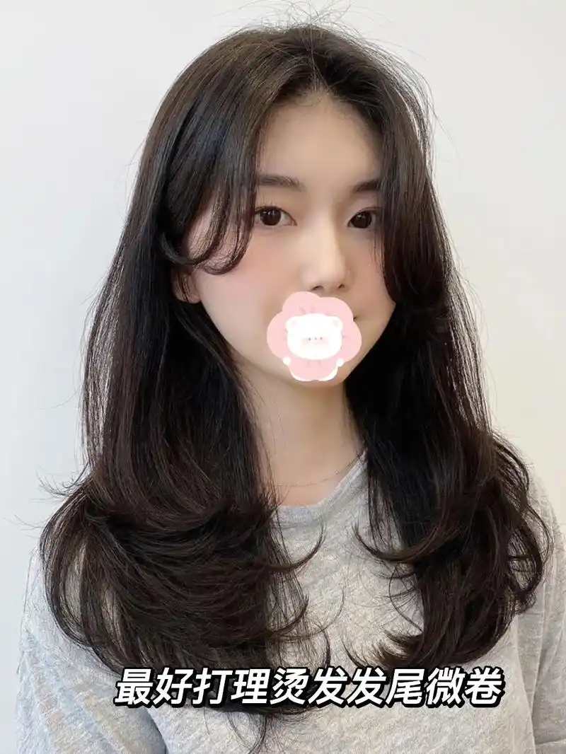 免打理烫发自然吹干效果 慵懒的微卷中长发什么脸型都适用!内 - 抖音