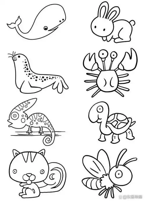 简笔画适合初学画画的幼儿来学习,下面就分享一些简单的