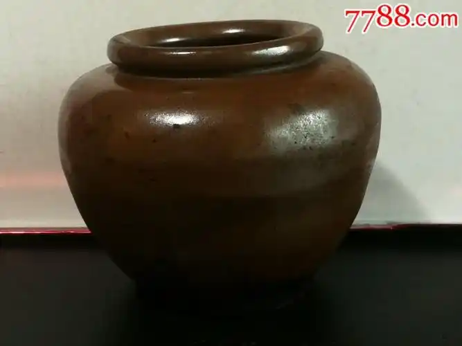 民国缶胎酱釉罐